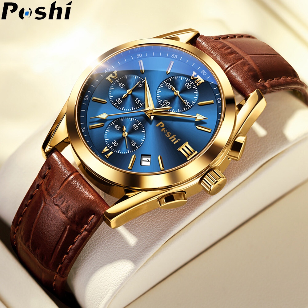 Original POSHI Luxury Brand Men's Watch Fashion