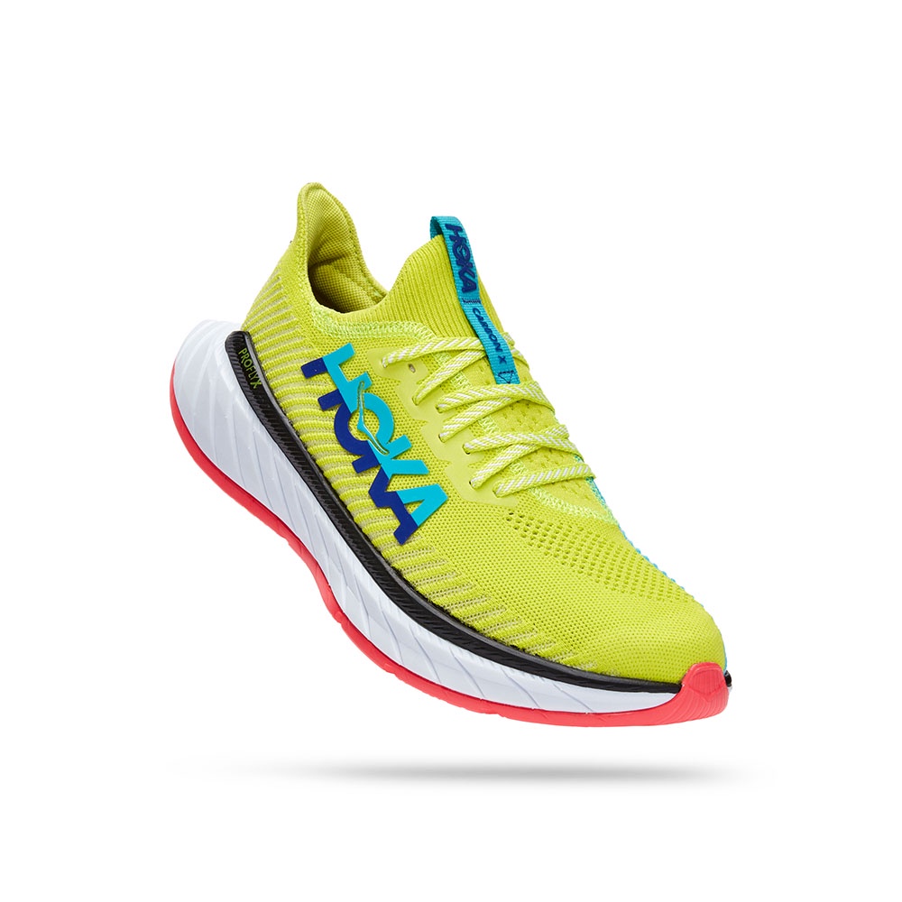 HOKA Men Carbon X 3 Running Shoes - Evening Primrose / Scuba Blue