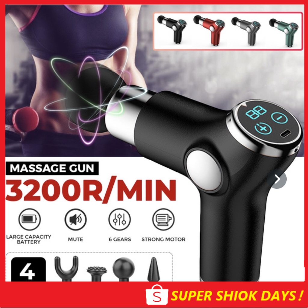 Mini Muscle Massage Gun 32 Speed Vibration Massager Body Deep Pain Relief Fascial Gun Vibrator Mother Mothers Day Gift