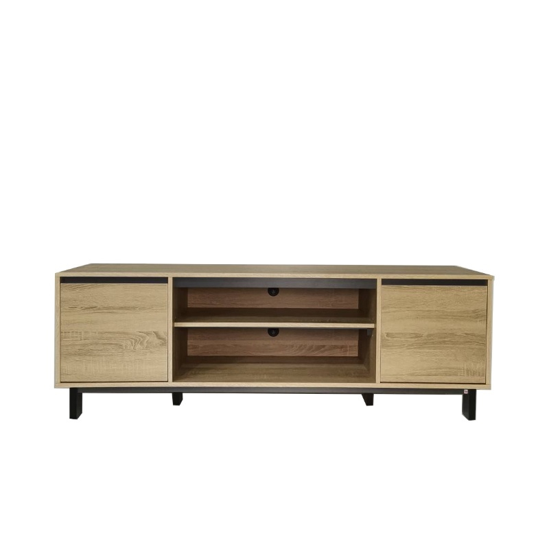 VHIVE Monaco 1.6m TV Cabinet (160cm Oak Console Sideboard)