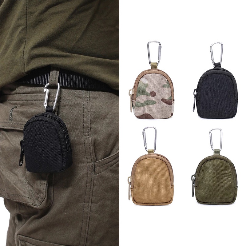 2023 New Style Tactical EDC Pocket Key Wallet Holder Men Wallet Keychain Zipper Pocket Outdoor Key Bag