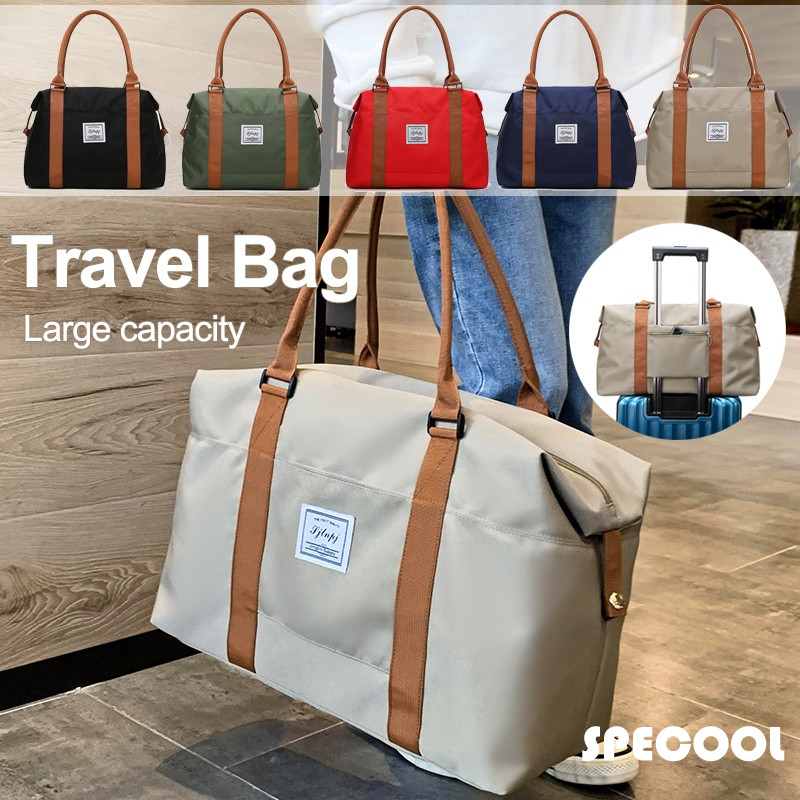Specool® Water-repellent Traveling Bag Women Large Capacity Handbag Travel Duffel Bag Trolley Luggage Bag Fitness Bag