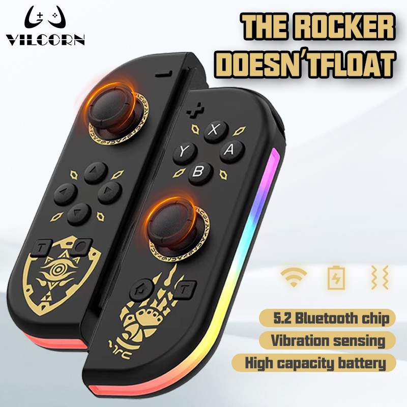 VILCORN JOY-2 Joypad for Nintendo Switch/Lite/Oled Joy Con for Zelda Switch Joystick PC Yuzu Dual Vibration Controller